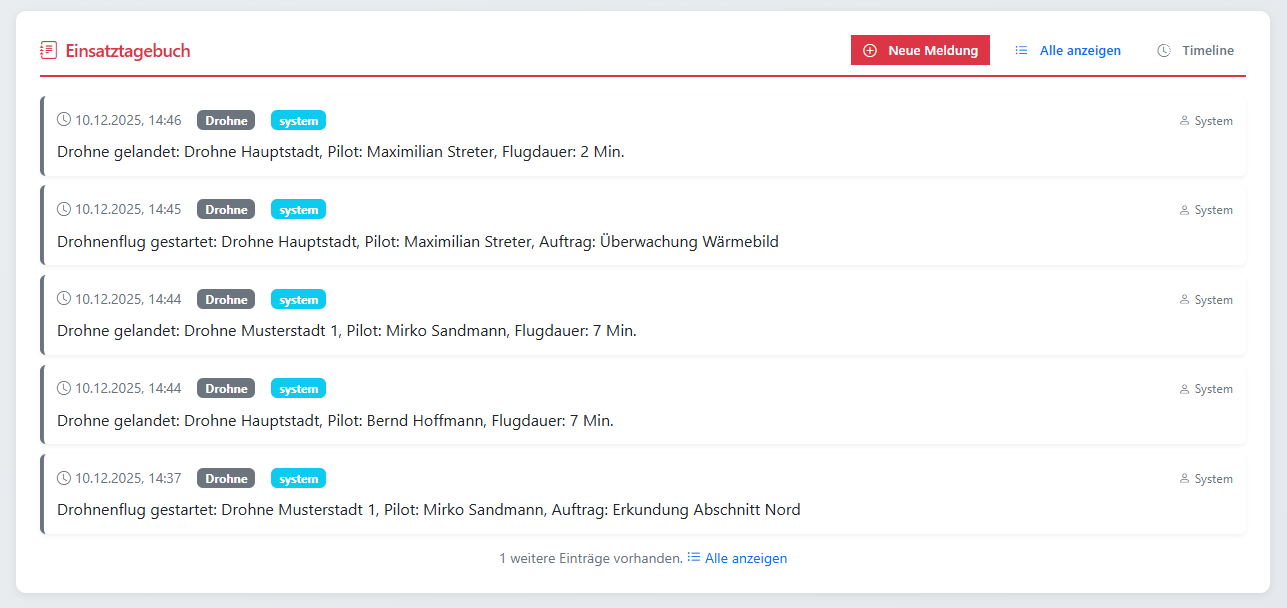 Screenshot: Medienverwaltung